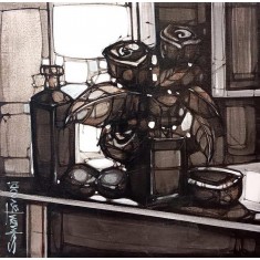 Salman Farooqi, 20 x 20 Inch, Acrylic on Canvas, Abstract Painting, AC-SF-659